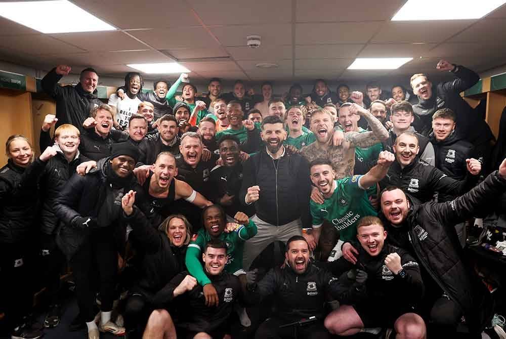 Plymouth akan berdepan Manchester City di pusingan kelima Piala FA. Foto: Agensi