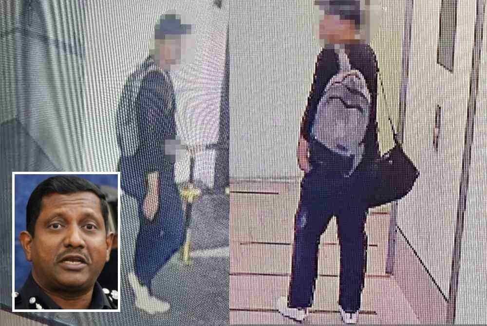 Usaha mengesan suspek giat dijalankan polis. Gambar kecil: Hussein