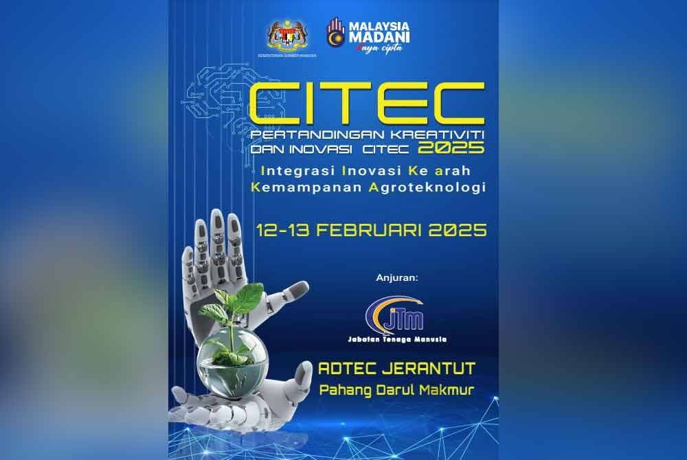 Pertandingan kreativiti dan inovasi CITEC 2025 bakal mencungkil lebih ramai bakat baharu dalam industri.