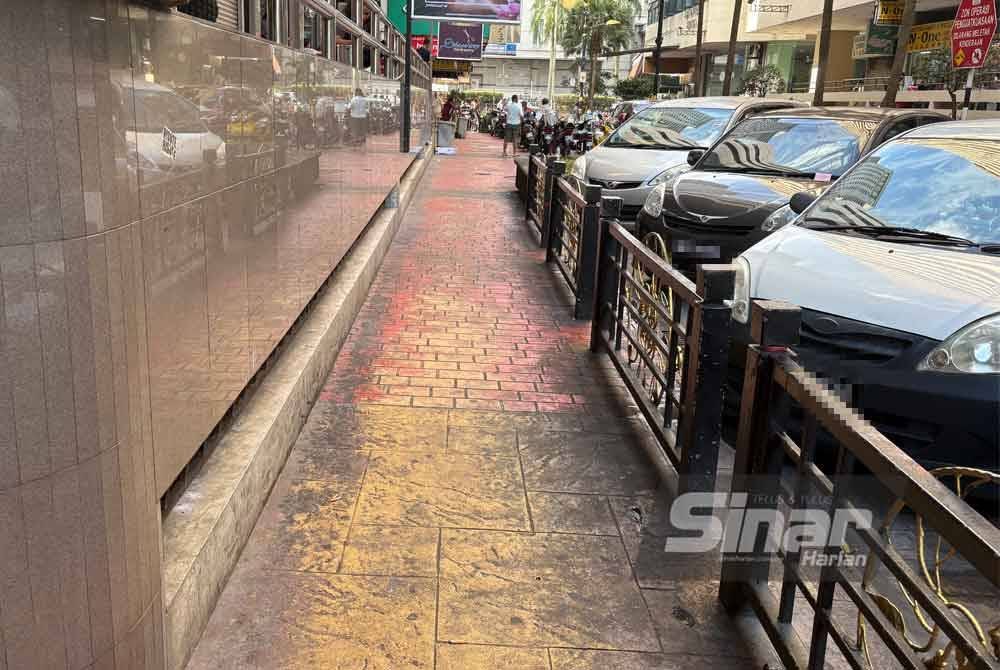 Lokasi kejadian tetakan sudah dibersihkan. FOTO: SINAR HARIAN.