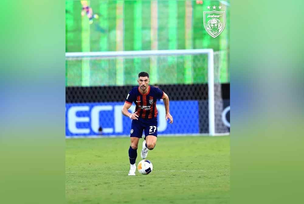 Permulaan cemerlang Gonzalez bersama JDT apabila meledak dua gol ketika menentang Central Coast Mariners. Foto JDT