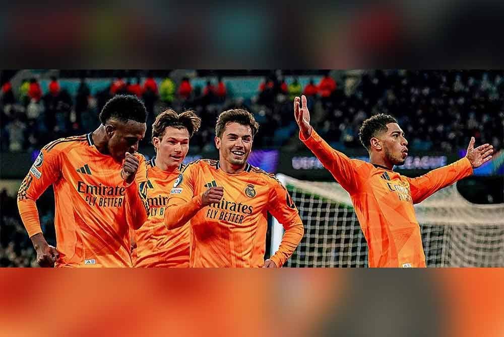 Jaringan masa kecederaan Bellingham (kanan) membantu Real atasi City di Etihad. - Foto: Agensi