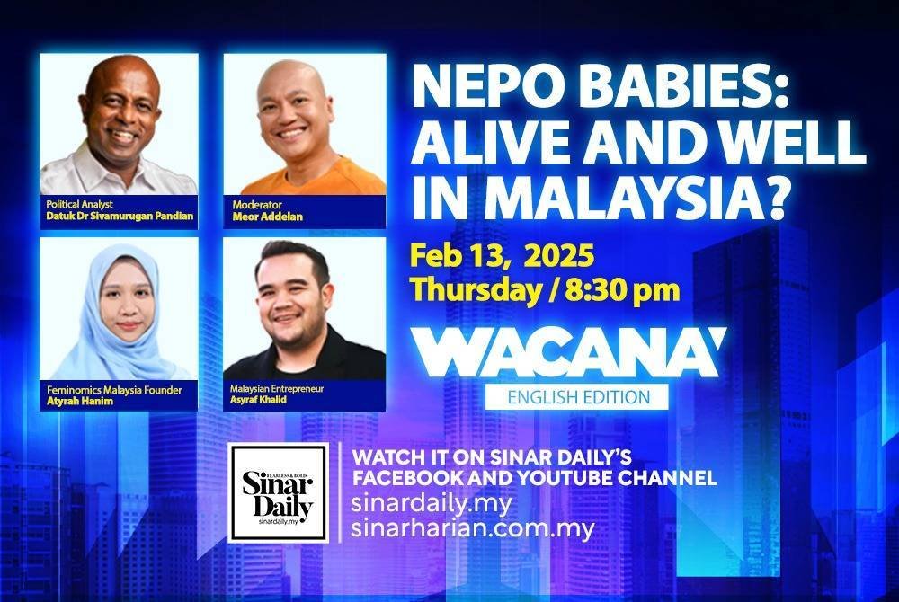 Nepotisme atau merit? Saksikannya secara langsung di Facebook, TikTok dan Youtube Sinar Daily pada Khamis ini jam 8.30 malam. 