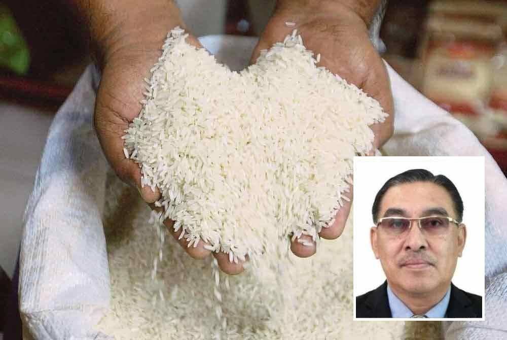 KPKM digesa wujudkan peraturan baharu yang melarang tindakan mencampurkan beras tempatan dengan import. Gambar kecil: Muslimin