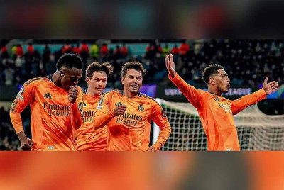 Jaringan masa kecederaan Bellingham (kanan) membantu Real atasi City di Etihad. - Foto: Agensi