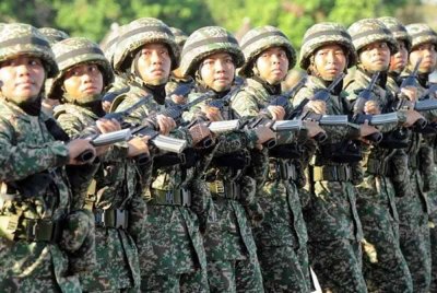 Seramai 9,550 anggota wanita yang berkhidmat dalam Angkatan Tentera Malaysia (ATM) di seluruh negara sehingga 31 Disember tahun lalu. Gambar hiasan