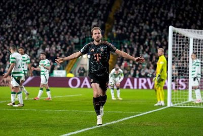 Kane meledak gol kedua Bayern di Celtic Park. Foto Agensi