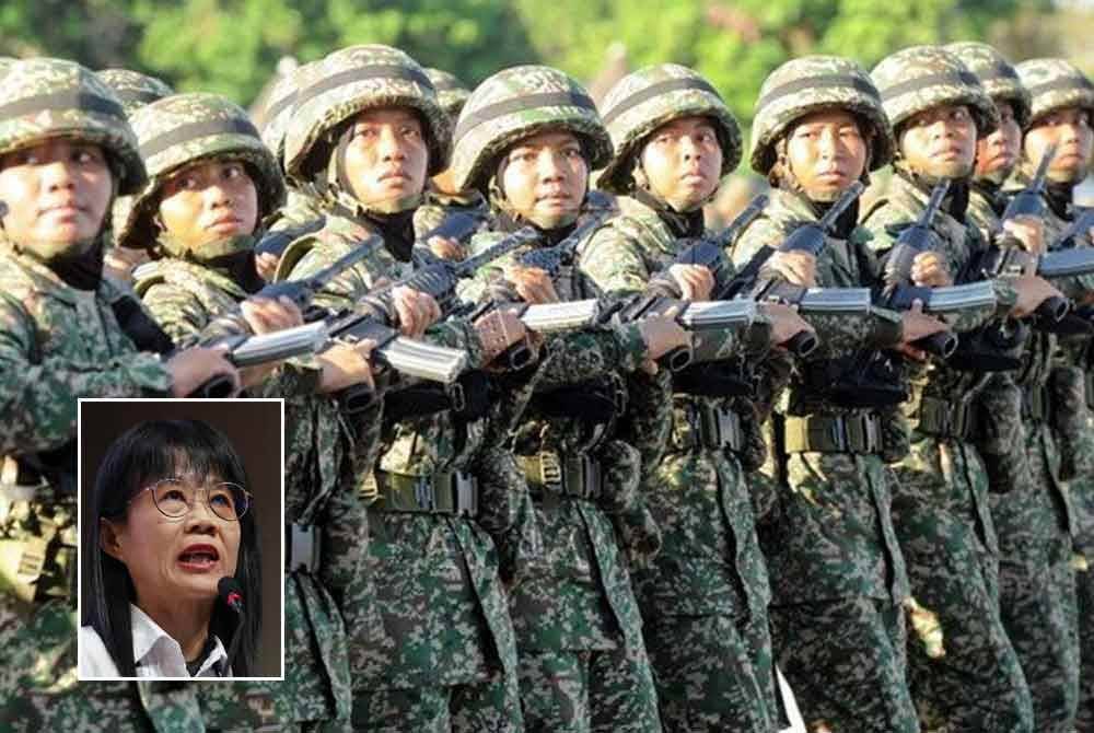 Kerajaan dicadang untuk mempertingkatkan aspek kebajikan seperti sokongan penjagaan kanak-kanak berkualiti tinggi bagi menarik lebih ramai penglibatan golongan wanita menyertai ATM. Gambar kecil: You Fong