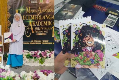 Nur Marissa Hana mempunyai bakat semula jadi dalam menghasilkan lukisan doodle dan animasi menggunakan peranti tablet.