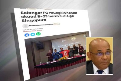 Laporan Sukan Sinar pada Rabu. Gambar kecil: Windsor