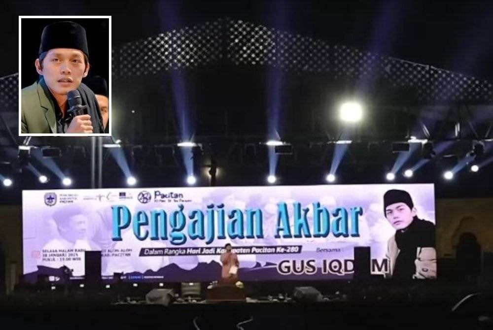 Penganjur mendakwa kononnya mahu membuat kelainan pada acara pengajian tersebut. (Gambar kecil: Gus Iqdam)