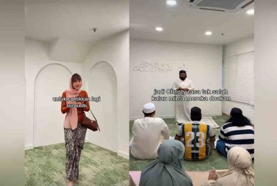 Tangkap layar video perkongsian TikTok Christy pada Khamis