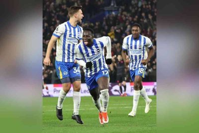 Minteh meledak dua gol buat Brighton ketika menjinakkan Chelsea di Amex. Foto Agensi