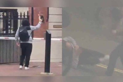 Rakaman video itu turut menjadi tular di media sosial. - Foto: Agensi