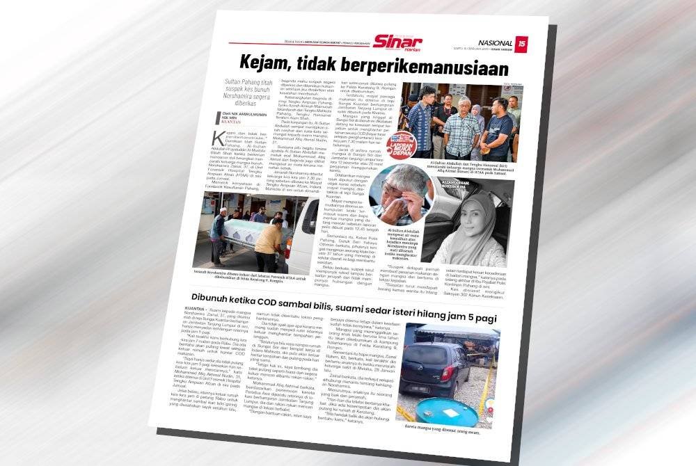 Laporan Sinar Harian pada Sabtu