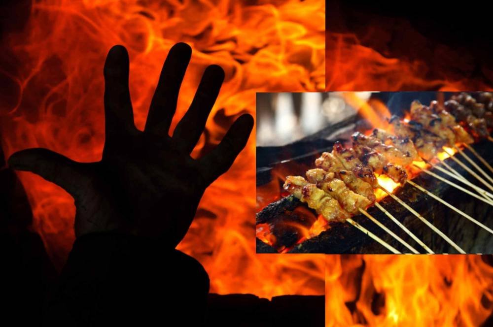 Muhammad Alfian membakar ayah kandung sendiri selepas mendakwa menggunakan ilmu hitam untuk merosakkan perniagaannya.