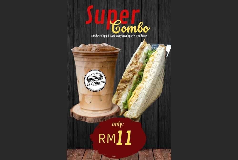 Pakej Super Combo yang disediakan di La Nuestra Kitchen SP.