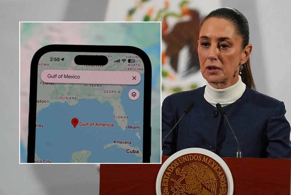 Google mengubah nama tersebut kepada Teluk Amerika untuk pengguna di Amerika Syarikat. Claudia Sheinbaum (kanan) - Foto: Agensi