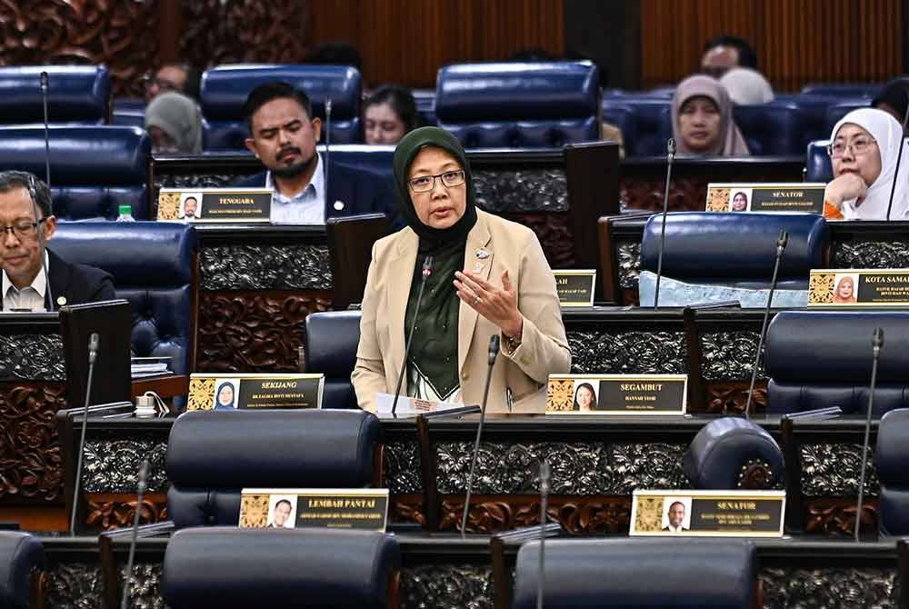 Dr Zaliha ketika sesi soal jawab lisan di Dewan Rakyat pada Selasa.