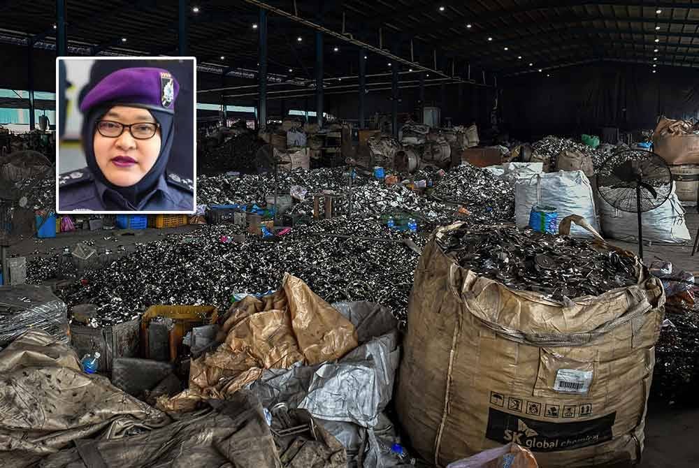 Polis baru-baru ini menyerbu sebuah kilang disyaki memproses sisa elektronik (e-waste) secara haram pada operasi bersepadu di sebuah kilang logam yang beroperasi secara di kawasan Kampung Teluk Mengkuang, Klang. Gambar kecil: Anis Rizana