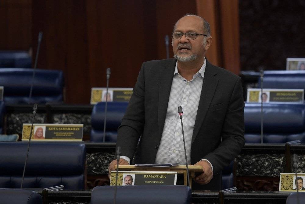 Gobind pada Mesyuarat Pertama Penggal Keempat Parlimen ke-15 Dewan Rakyat di Bangunan Parlimen, pada Selasa. Foto Bernama
