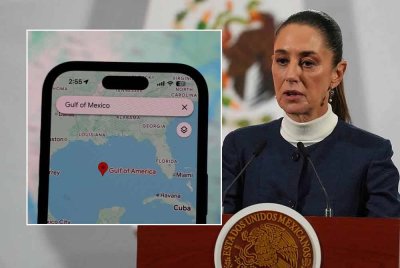 Google mengubah nama tersebut kepada Teluk Amerika untuk pengguna di Amerika Syarikat. Claudia Sheinbaum (kanan) - Foto: Agensi