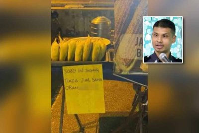 Baru-baru ini penjual jagung yang mencetuskan kontroversi selepas memaparkan papan tanda berunsur perkauman telah memohon maaf kepada seluruh masyarakat Malaysia khususnya kaum India atas perbuatannya yang boleh menjejaskan keharmonian. Gambar kecil: Shan Gopal