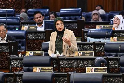 Dr Zaliha ketika sesi soal jawab lisan di Dewan Rakyat pada Selasa.
