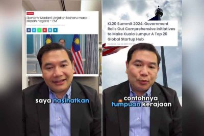 Tangkap layar Rafizi dalam satu hantaran video di Facebook.