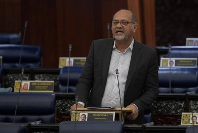 Gobind pada Mesyuarat Pertama Penggal Keempat Parlimen ke-15 Dewan Rakyat di Bangunan Parlimen, pada Selasa. Foto Bernama