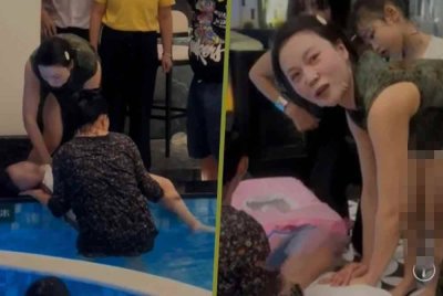 Peng Lingmin yang kebetulan berada di tepi kolam bertindak pantas menyelamatkan kanak-kanak itu dan memberikan bantuan CPR.