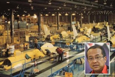 PAI bakal menjalin kerjasama dengan Terengganu sebagai lokasi membina pesawat. Gambar kecil: Ahmad Samsuri. - Gambar hiasan