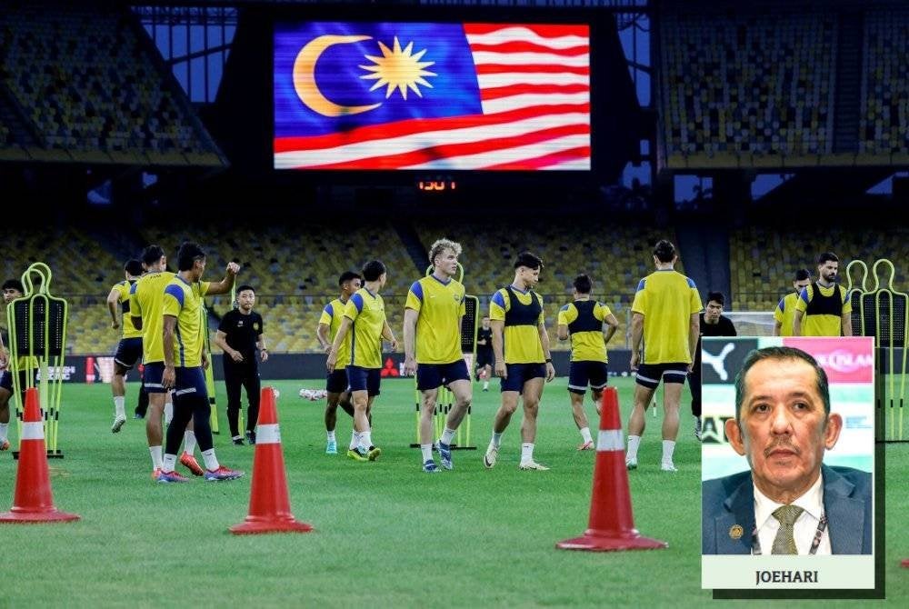 Joehari (gambar kecil) mengharapkan masa diberikan kepada projek revolusi untuk memperkasakan skuad bola sepak Harimau Malaya.