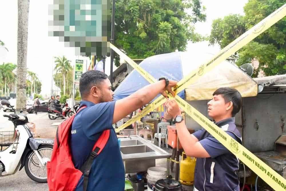 Premis kedai kopi di Pulau Tikus diarahkan tutup 14 hari selepas didapati tahap kebersihan yang tidak memuaskan. Foto FB MBPP