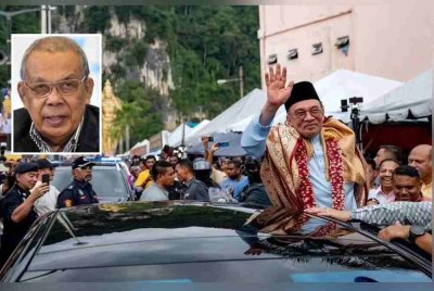 Perdana Menteri, Datuk Seri Anwar Ibrahim meninjau situasi semasa menjelang perayaan Thaipusam pada 11 Februari lalu di kuil Hindu Batu Caves. Gambar fail Bernama (Gambar kecil: Abdul Hamid)