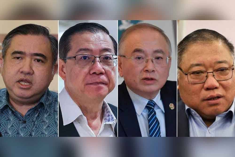 Dari kiri: Anthony, Guan Eng, Ka Siong, dan King Sing