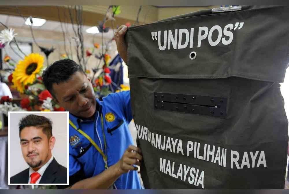 Saranan pelaksanaan undi pos pad Pilihan Raya Negeri (PRN) Sabah bagi pengundi negeri itu yang menetap di luar negeri berkemungkinan berisiko dari segi kepercayaan dan kebocoran maklumat. Gambar kecil: Halmey