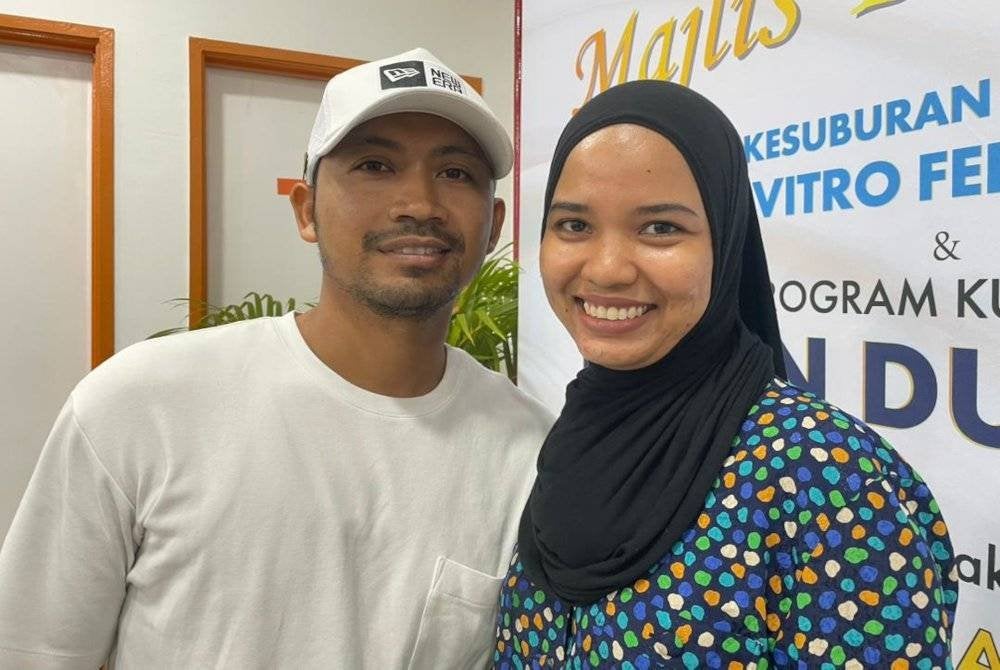 Khairul Athirah bersama suami, Zaidy Hairy Putra Kassim, 32, masih berjuang untuk memiliki cahaya mata dengan mendaftar menjalani IVF.