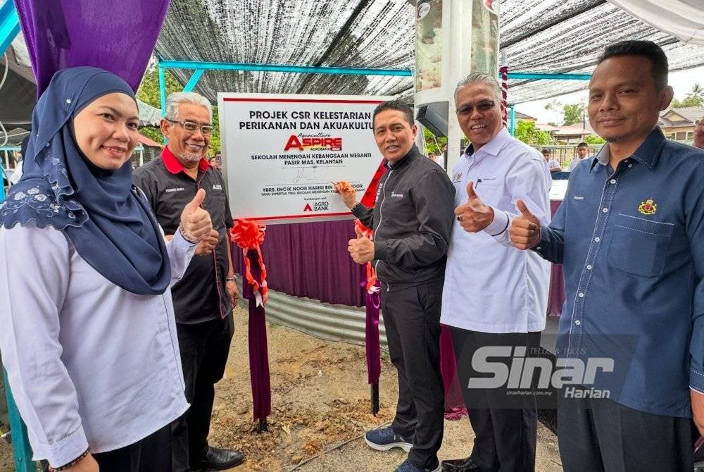 Program Aquaculture Aspire Agrobank dilaksanakan di SMK Meranti, Pasir Mas. Foto SINAR HARIAN ADILA SHARINNI WAHID