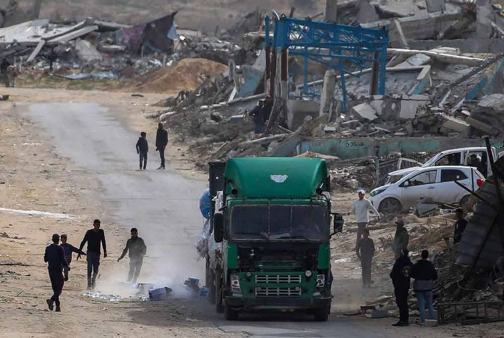 Wang menjelaskan pendirian China mengenai usaha mendorong penyelesaian isu Palestin untuk fasa seterusnya. Foto AFP