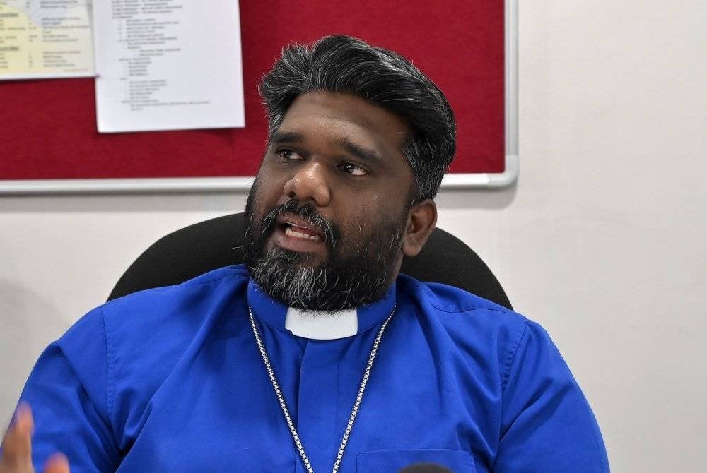 Paderi Ezekiel Raj ketika ditemubual oleh wartawan di Gereja Tamil Methodist di Bukit Rotan Kuala Selangor pada 12 Februari 2025. Foto HARUN TAJUDIN / MEDIA SELANGOR