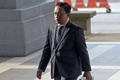 Wan Saiful hadir di Mahkamah Sesyen pada Isnin berhubung kes pengubahan wang haram dan rasuah projek Jana Wibawa yang dihadapinya. Foto Bernama