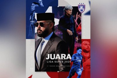Yang di-Pertuan Agong Sultan Ibrahim menzahirkan ucapan tahniah kepada kelab bola sepak Johor Darul Ta’zim (JDT) FC atas kejayaan mereka menjuarai Liga Super 2024-2025. Foto FB Sultan Ibrahim