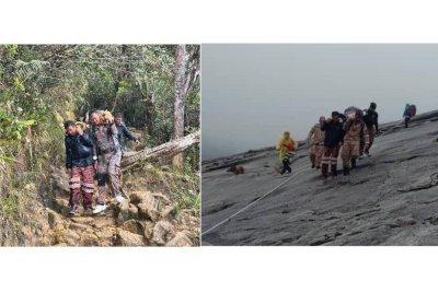 Operasi menurunkan pendaki yang ditemukan tidak sedarkan diri dilakukan MOSAR dan malim gunung di Gunung Kinabalu.