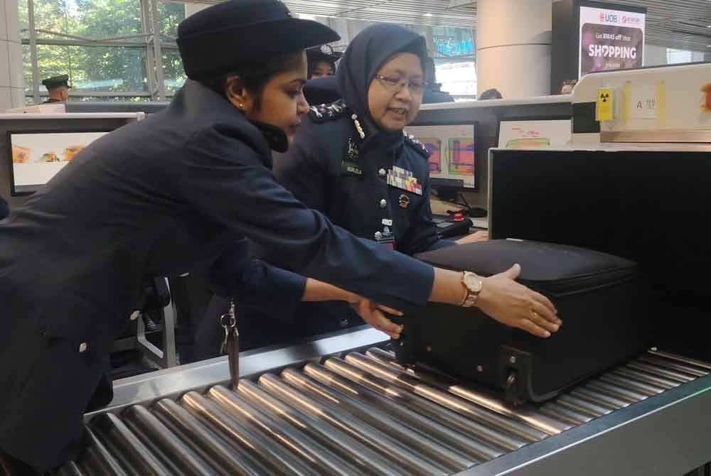 Setiap bagasi penumpang diperiksa 100 peratus melalui mesin pengimbas AI di lapangan terbang.
