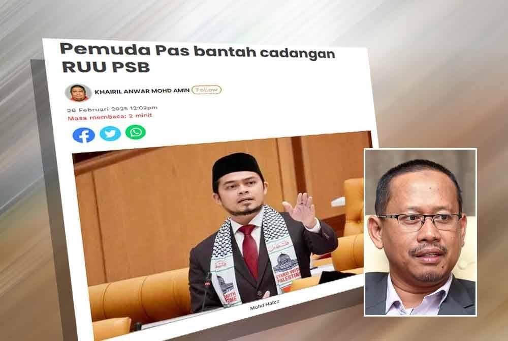 Laporan Sinar Harian pada Rabu. Gambar kecil: Suhaizan