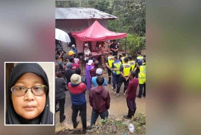 Pegawai bomba memberi taklimat operasi mencari dan menyelamat Hud Aryan. Gambar kecil: Azean Suhailey