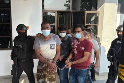 Kesemua tertuduh dibawa ke Mahkamah Majistret Sungai Petani pada Rabu. - Foto Awani