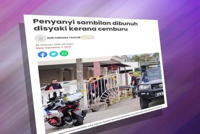 Laporan Sinar Harian pada Isnin.