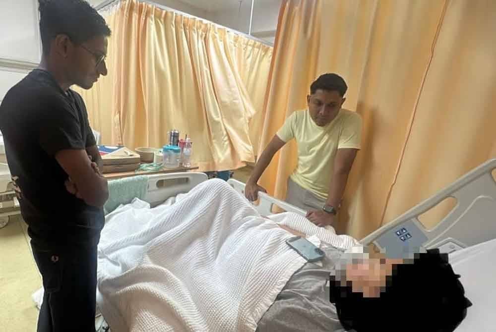 Nana semasa mendapatkan rawatan di sebuah hospital swasta di utara minggu lalu.